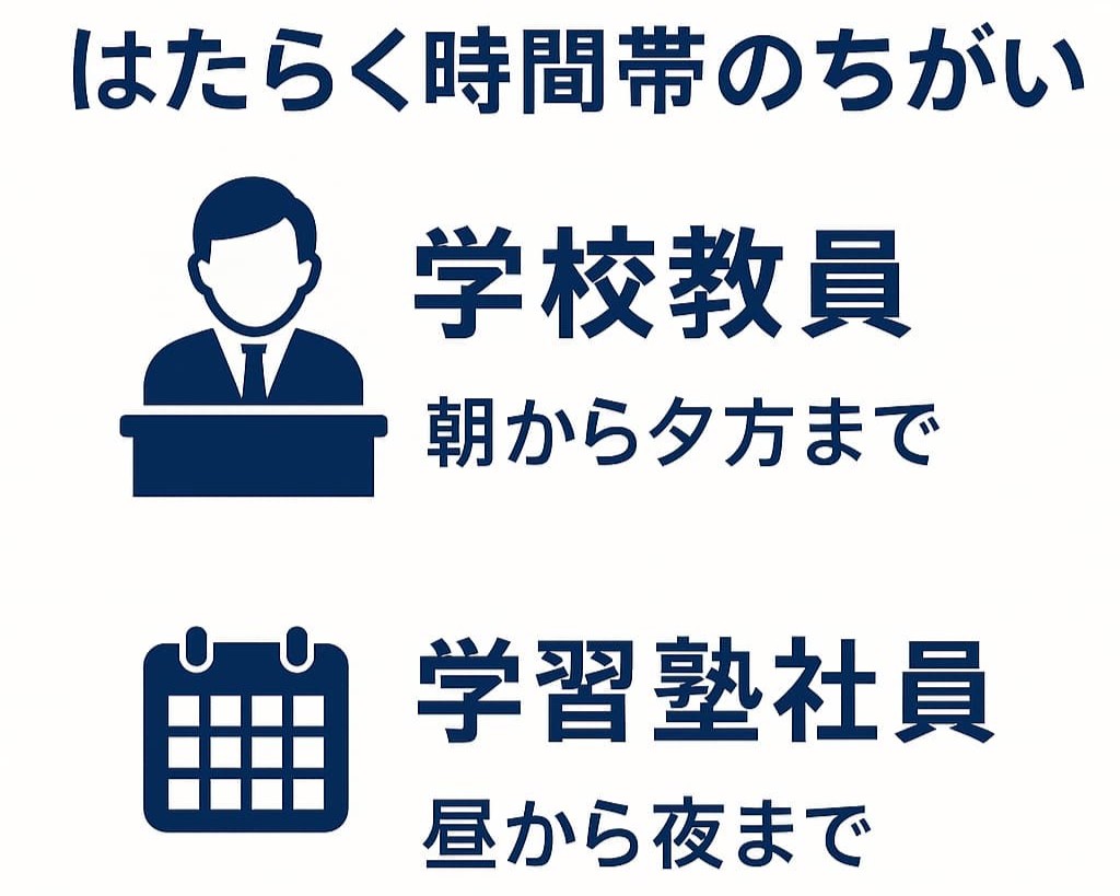 働く時間帯の違い